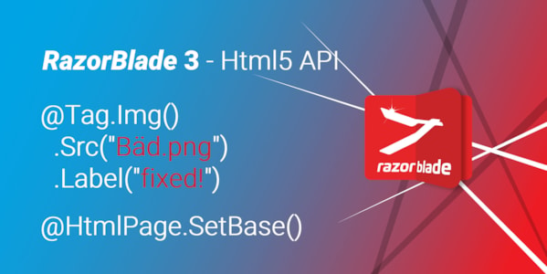 RazorBlade 3 released with full Html5 Tag API